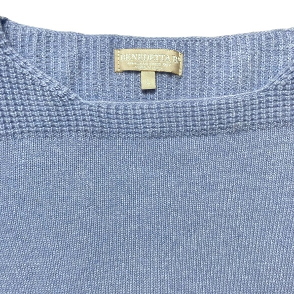 Benedetta B Sweater Cashmere Blend Periwinkle Blue L - Picture 4 of 15